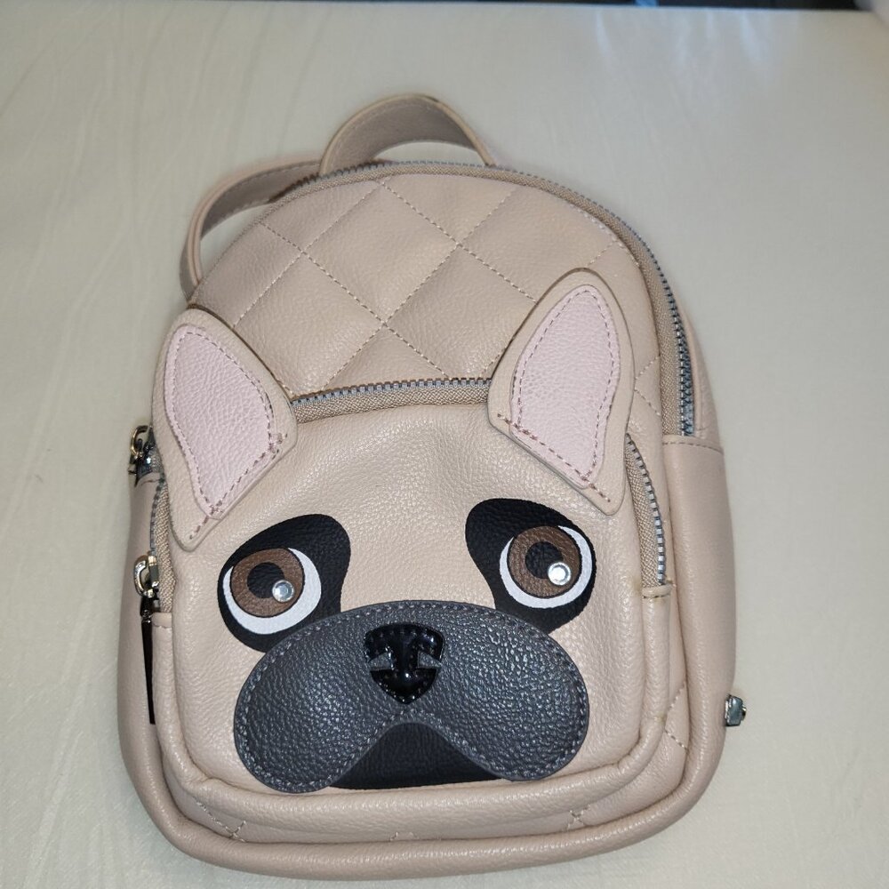 Betsey Johnson French Bulldog Backpack Mini Pug Pup Dog - Picture 2 of 16